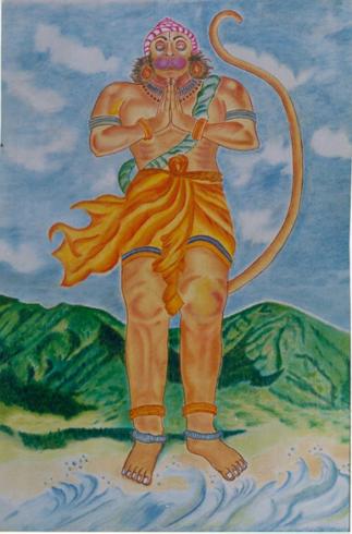 Oil painting by gk kaushik