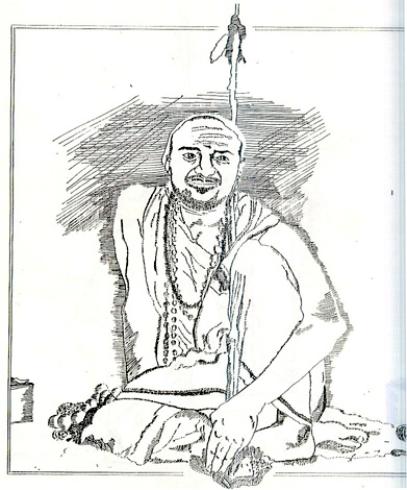 Pen and ink drawing by gk kaushik