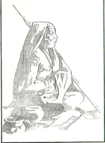Pen and ink drawing by gk kaushik