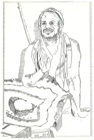 Pen and ink drawing by gk kaushik