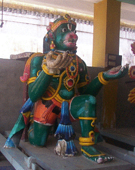 Hanumath vahanam of Aduthurai Perumal temple, Thirukkoodaloor, TNadu