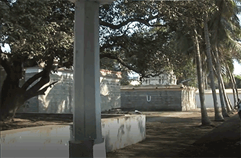 pancha samskara mandapam and the Maghizham tree, Madhuranthagam