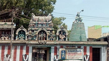 Vadakku vaasal Sri Hanuman Temple, Madurai, North Masi Street enterence
